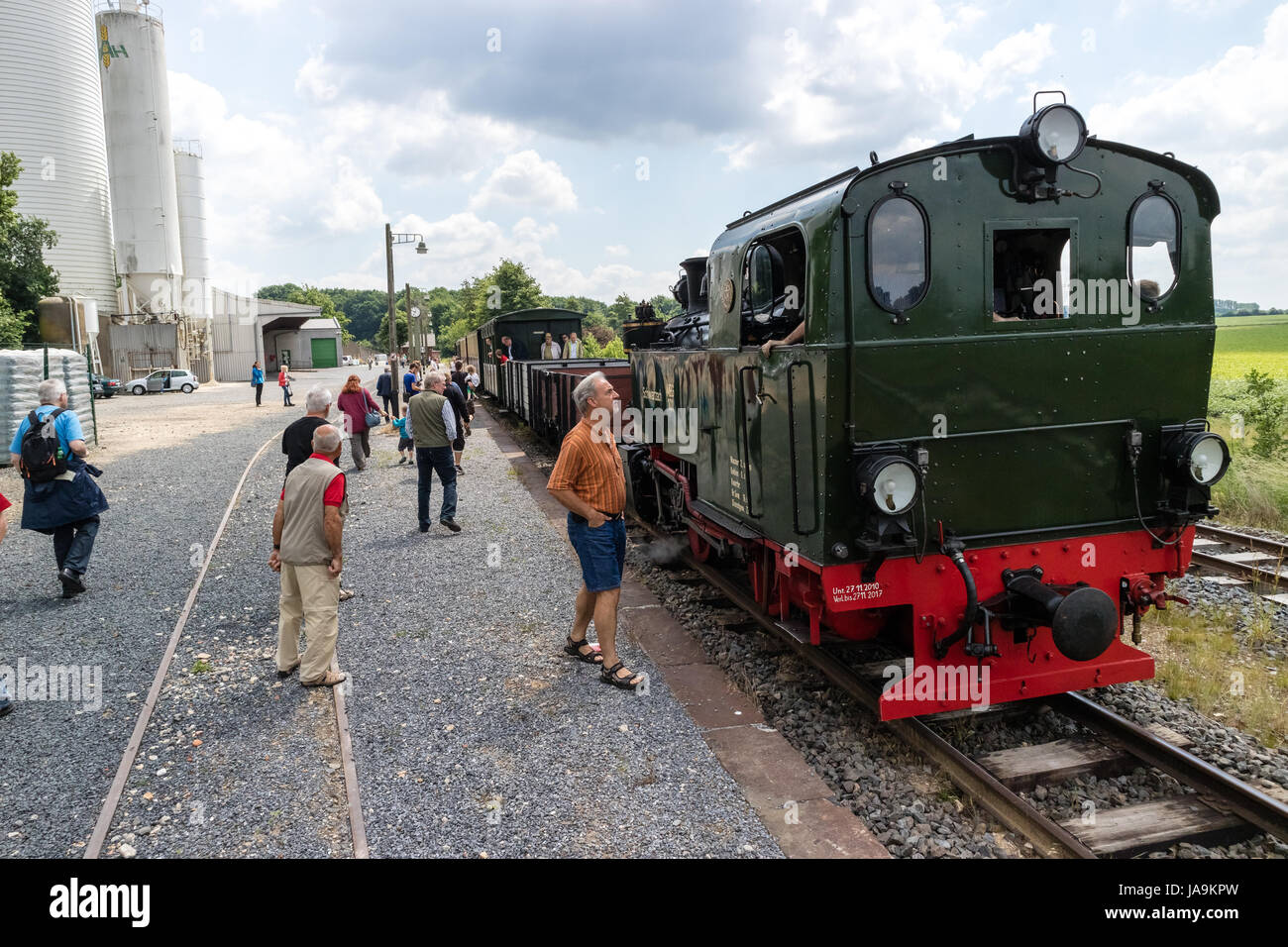 Train à vapeur historique - 4 juin 2017 - Schierwaldenrath, Gangelt, Selfkant, North Rhine Westphalia, NRW, Germany, Europe Banque D'Images