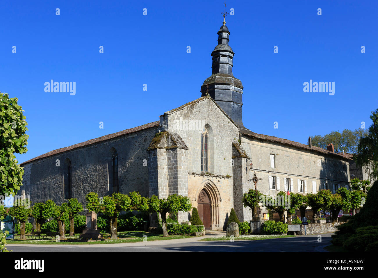 France, Haute Vienne, Mortemart, étiqueté Les Plus Beaux Villages de France, l'église du couvent de l'Augustin Banque D'Images