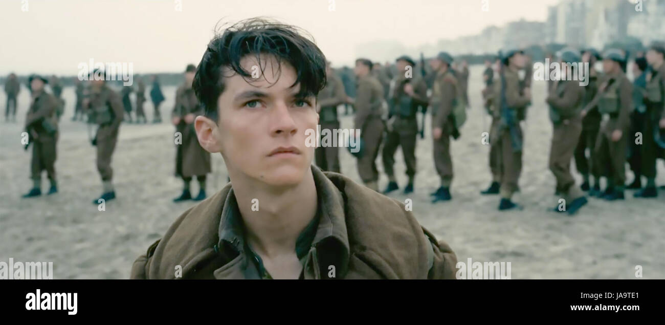 Dunkerque 2017 Warner Bros film avec Fionn Whitehead Banque D'Images