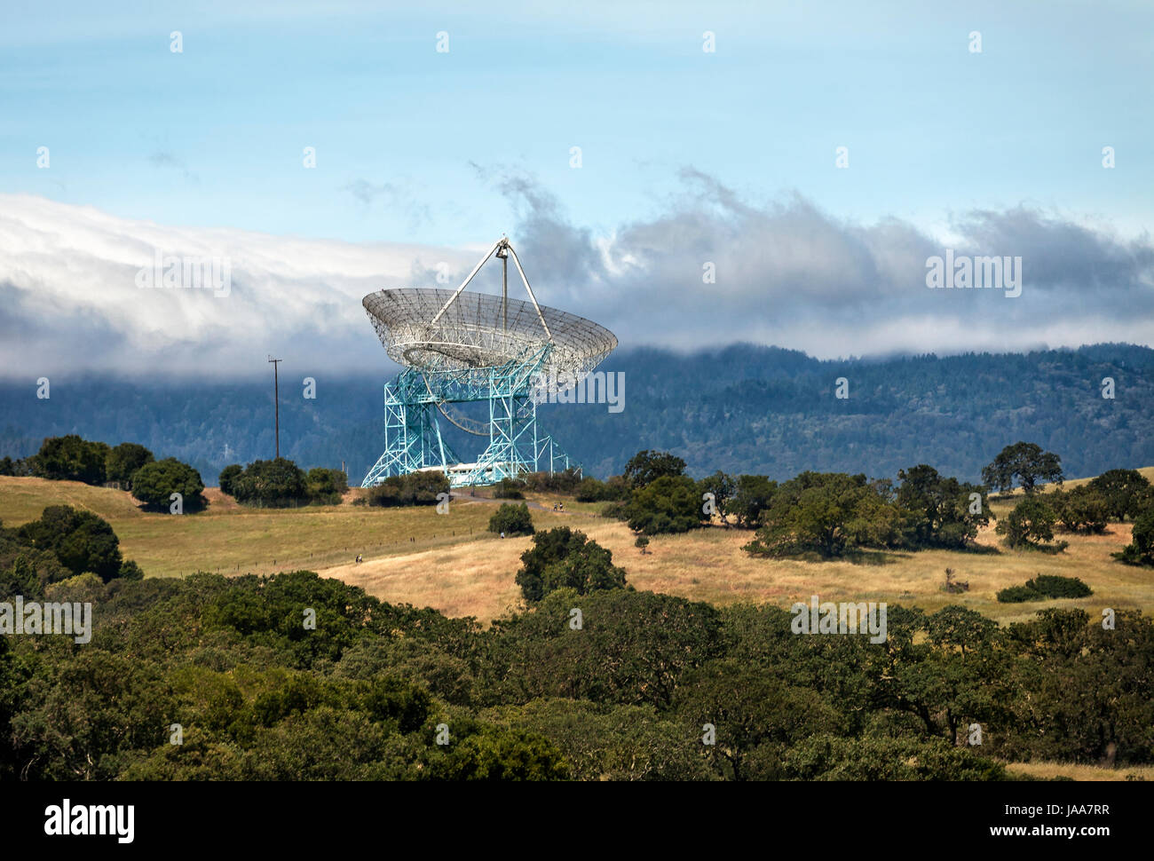 Cette image de plat de Stanford a été prise à l'ancienne propriété Standord Leland à l'ouest du campus. La propriété se compose de collines, sentiers, San Franc Banque D'Images