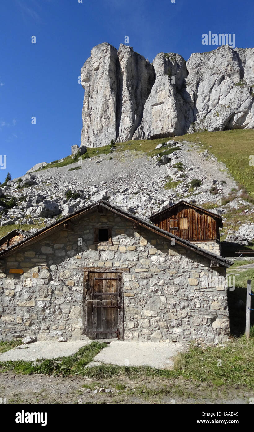 Chalets à chaux mont Banque D'Images