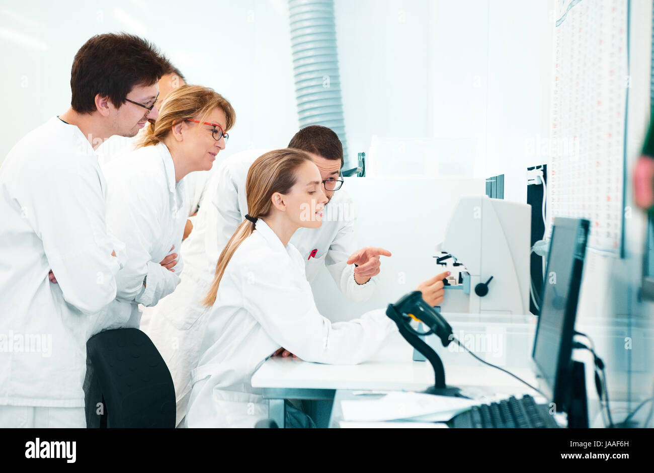 Les chercheurs de laboratoire, médecins, scientifiques Banque D'Images