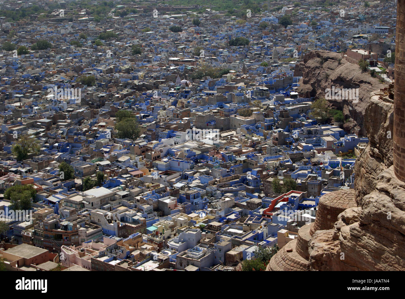 Jodhpur, Inde. La ville bleue Banque D'Images