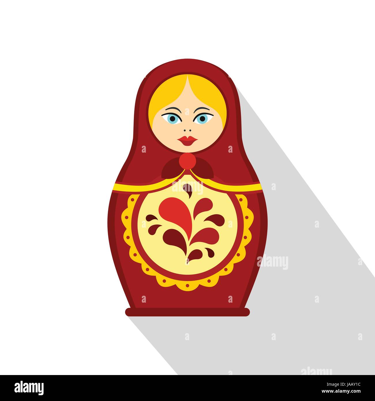 La tradition russe poupée matriochka, icône de style plat Image Vectorielle  Stock - Alamy