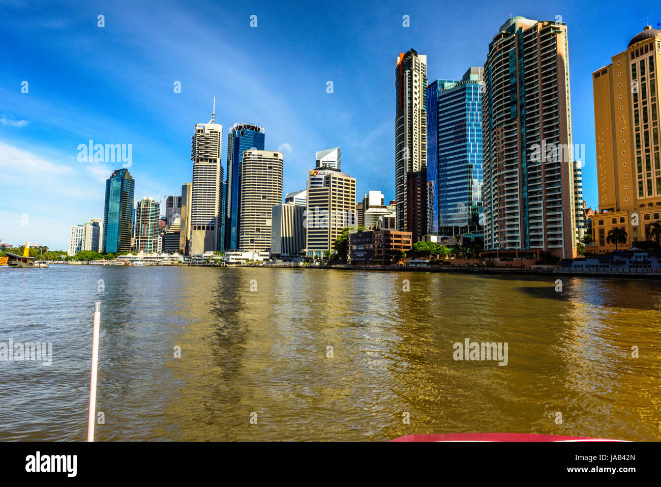 Rivière Brisbane, Southbank et Botanical Gardens Banque D'Images