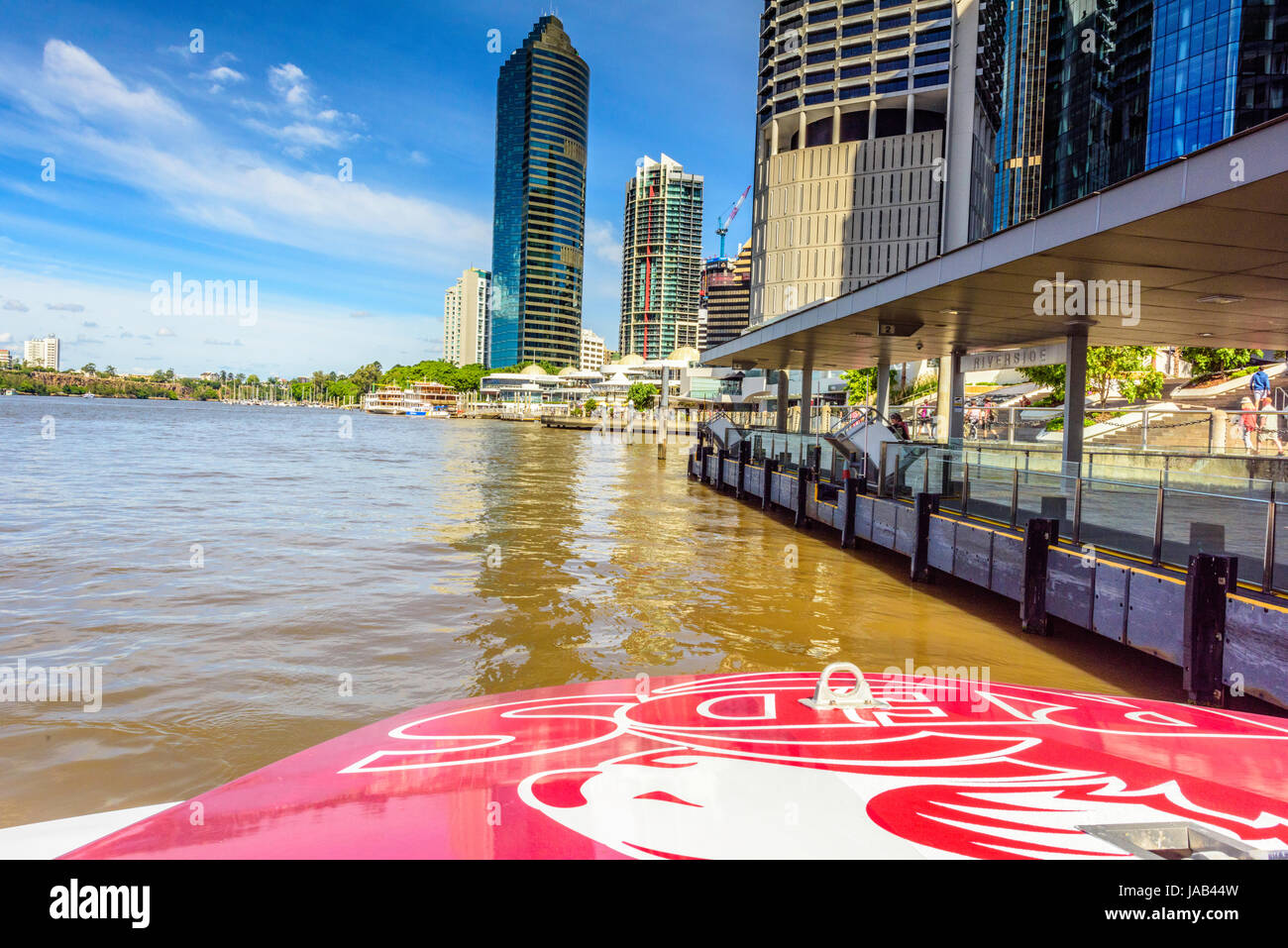 Rivière Brisbane, Southbank et Botanical Gardens Banque D'Images