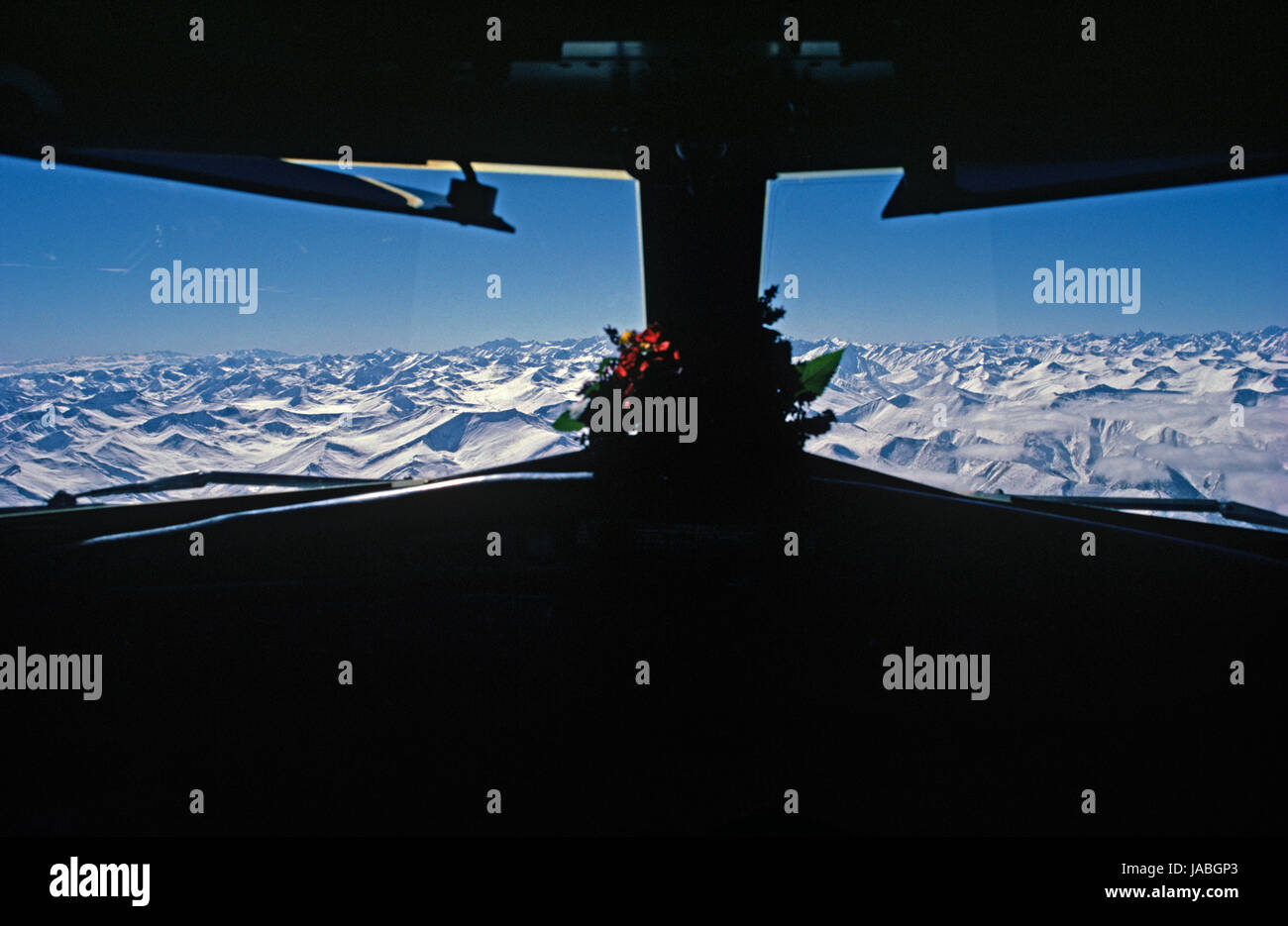 Voler au-dessus des montagnes du Karakoram, Gilgit-Baltistan Province, au Pakistan Banque D'Images