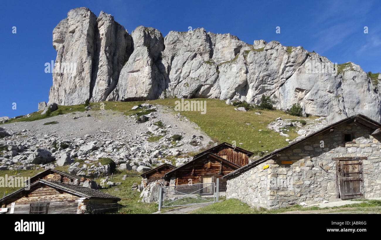 Sennhütten Banque D'Images