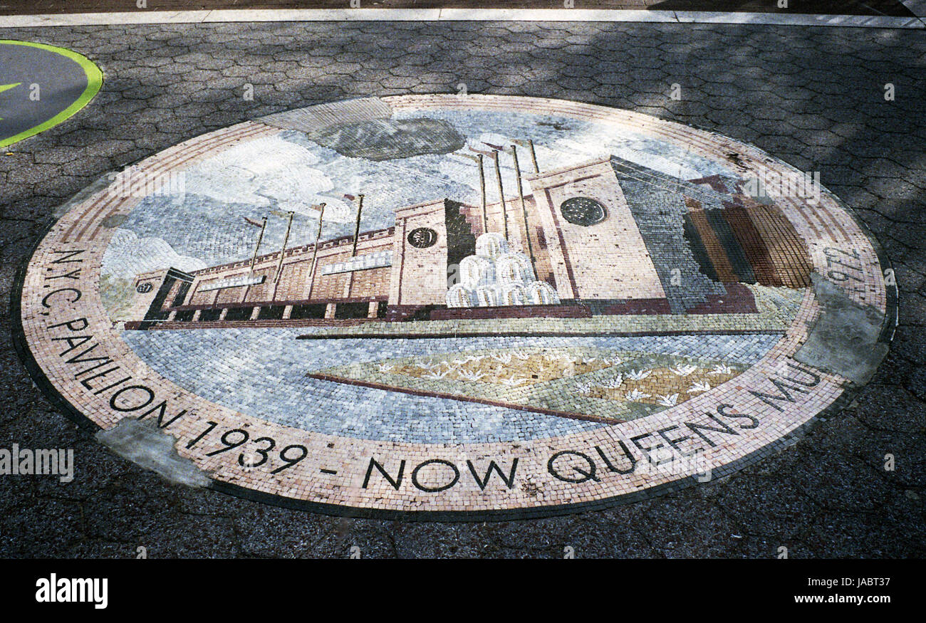 Mosaïque - Flushing Meadows Corona Park Banque D'Images