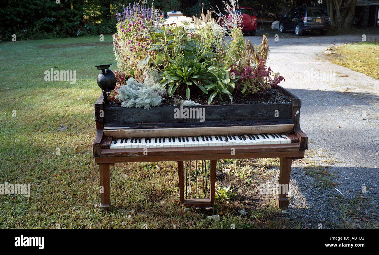 Semoir Piano- East Hampton Banque D'Images