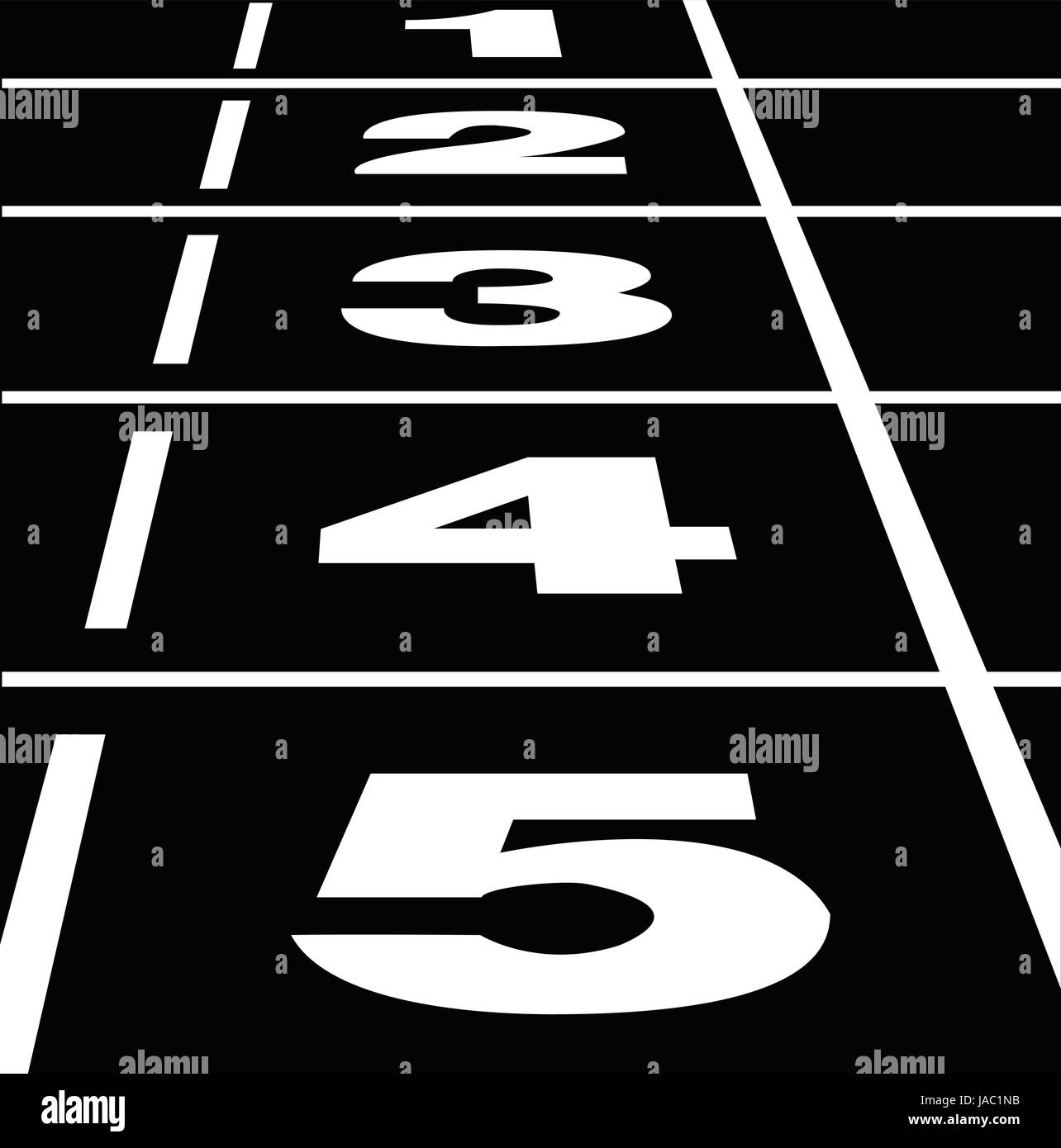 Vecteur de position de début ou de fin sur une piste de course noir Illustration de Vecteur