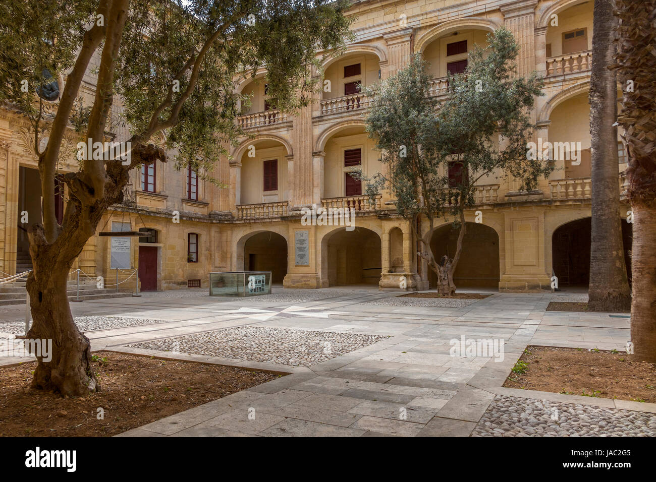 Ancien palais du Grand Maître de Malte Mdina Banque D'Images
