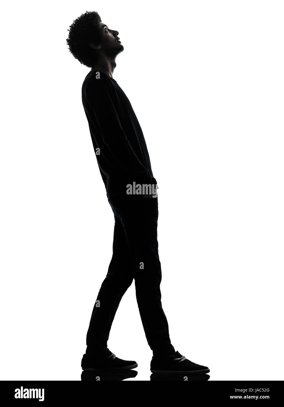 Beau silhouette un africain Banque de photographies et d’images à haute ...