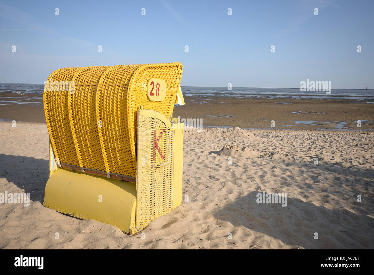 chaise de plage Banque D'Images