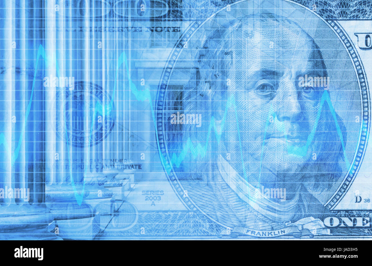 Finances d'affaires et parts de marché Stock Abstract Banque D'Images