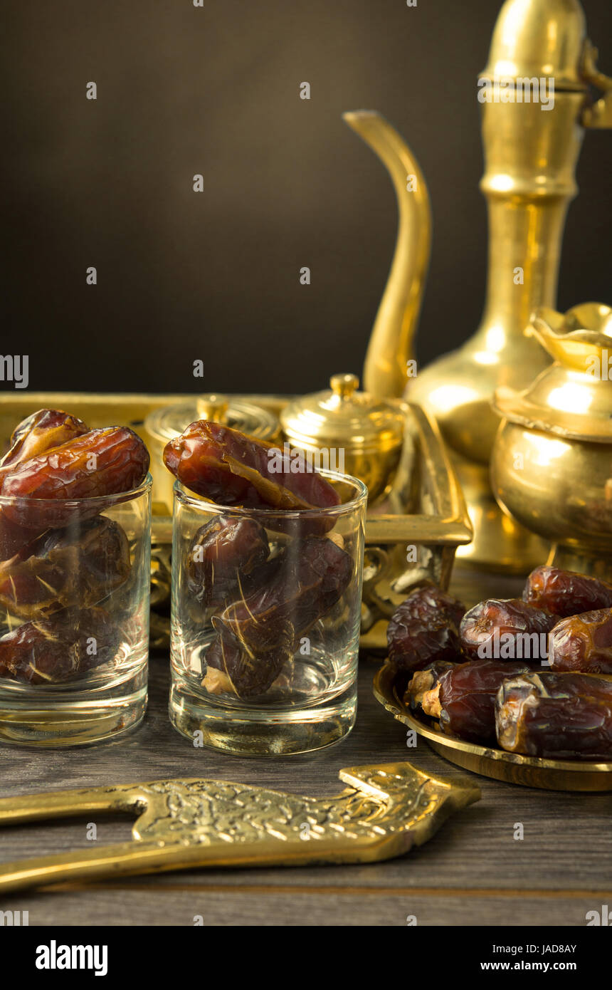 Ramadan food également connu sous le nom de kurma , dates Palm Banque D'Images