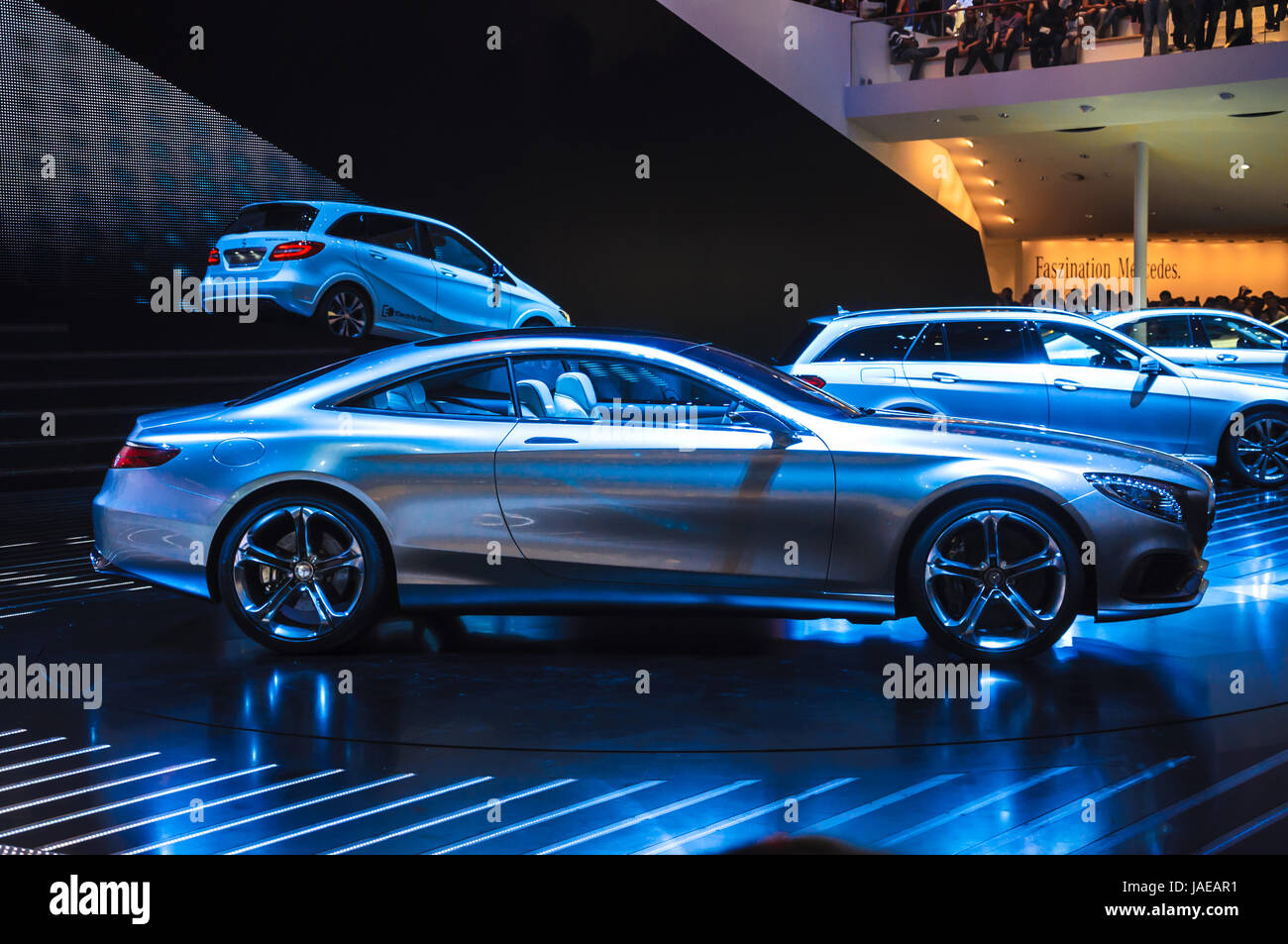 Francfort - 21 SEPT : Concept Mercedes-Benz Classe S Coupé présenté en première mondiale à la 65ème IAA (Internationale Automobil Ausstellung) le 21 septembre 2013 à Francfort, Allemagne Banque D'Images