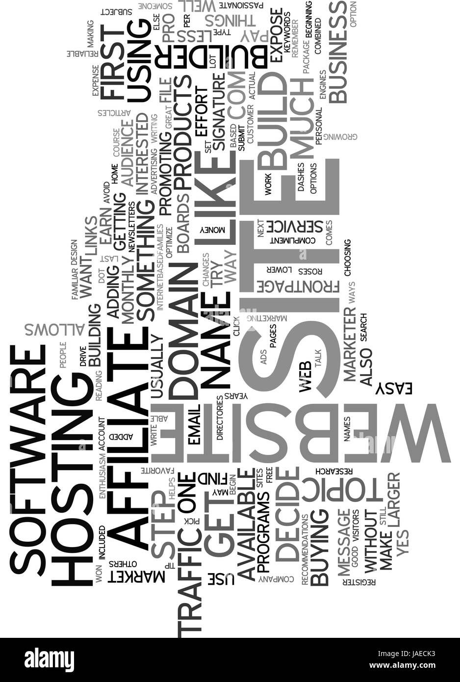 Astuce POUR CRÉER UN SITE WEB DE FILIALE MOT TEXTE CONCEPT CLOUD Image