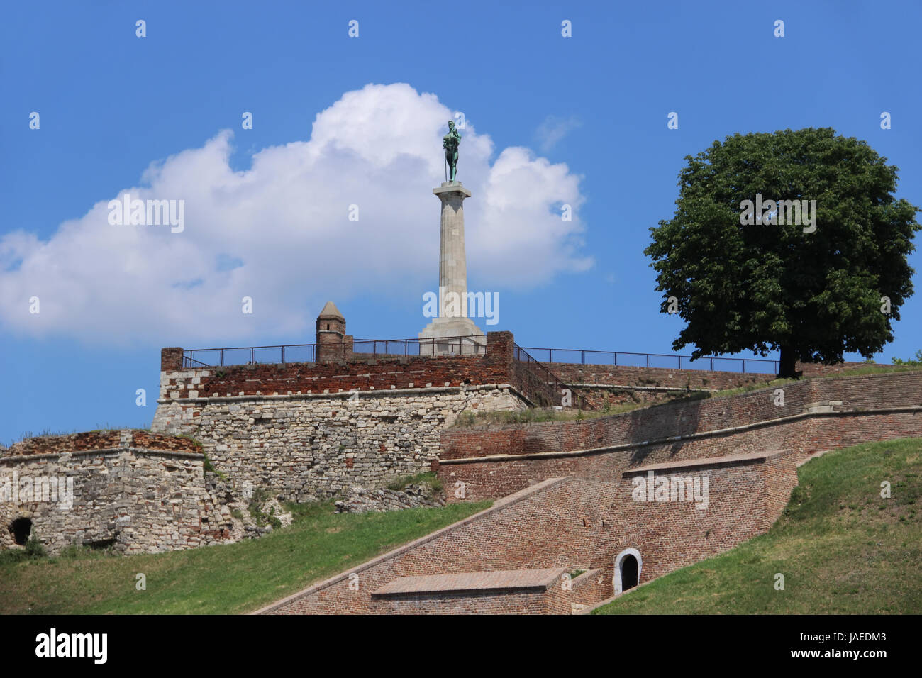 La forteresse de Kalemegdan, Belgrade - Serbie Banque D'Images