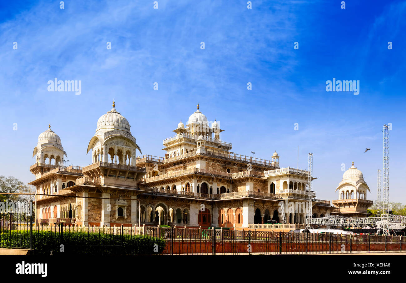 L'Albert Hall Museum (Musée Central du gouvernement) est le plus ancien musée de l'état de Jaipur, Rajasthan, Inde Banque D'Images