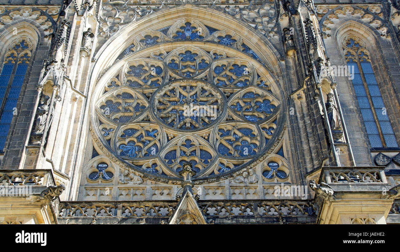 Dans veitsdome im nahaufnahmen prag Banque D'Images