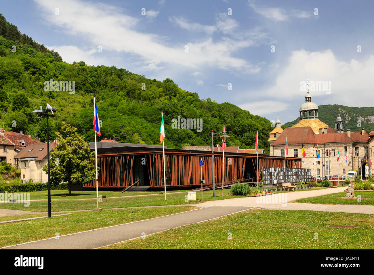France, Jura, Salins les Bains, casino Banque D'Images