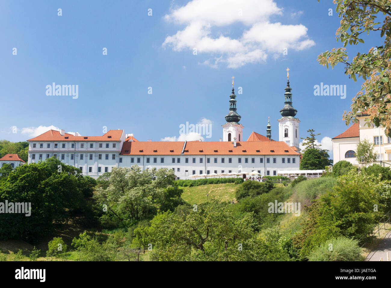 Le monastère de Strahov sur la colline de Petrin, à Prague Banque D'Images