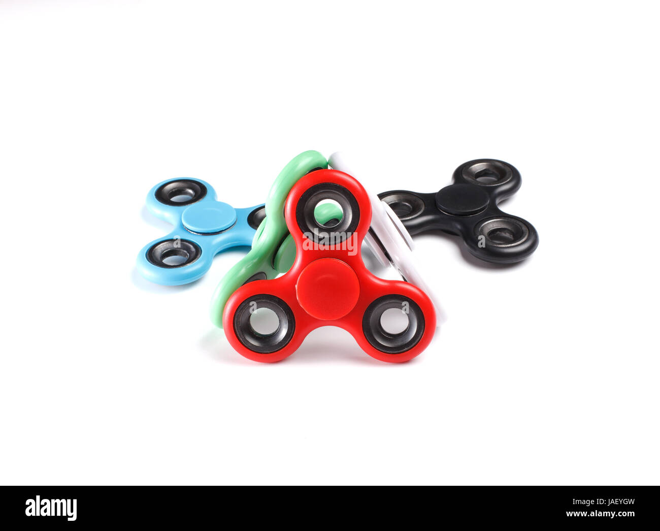 Fidget groupe spinner recuit coloré jouet, anti stress, le soulagement de  l'anxiété Photo Stock - Alamy
