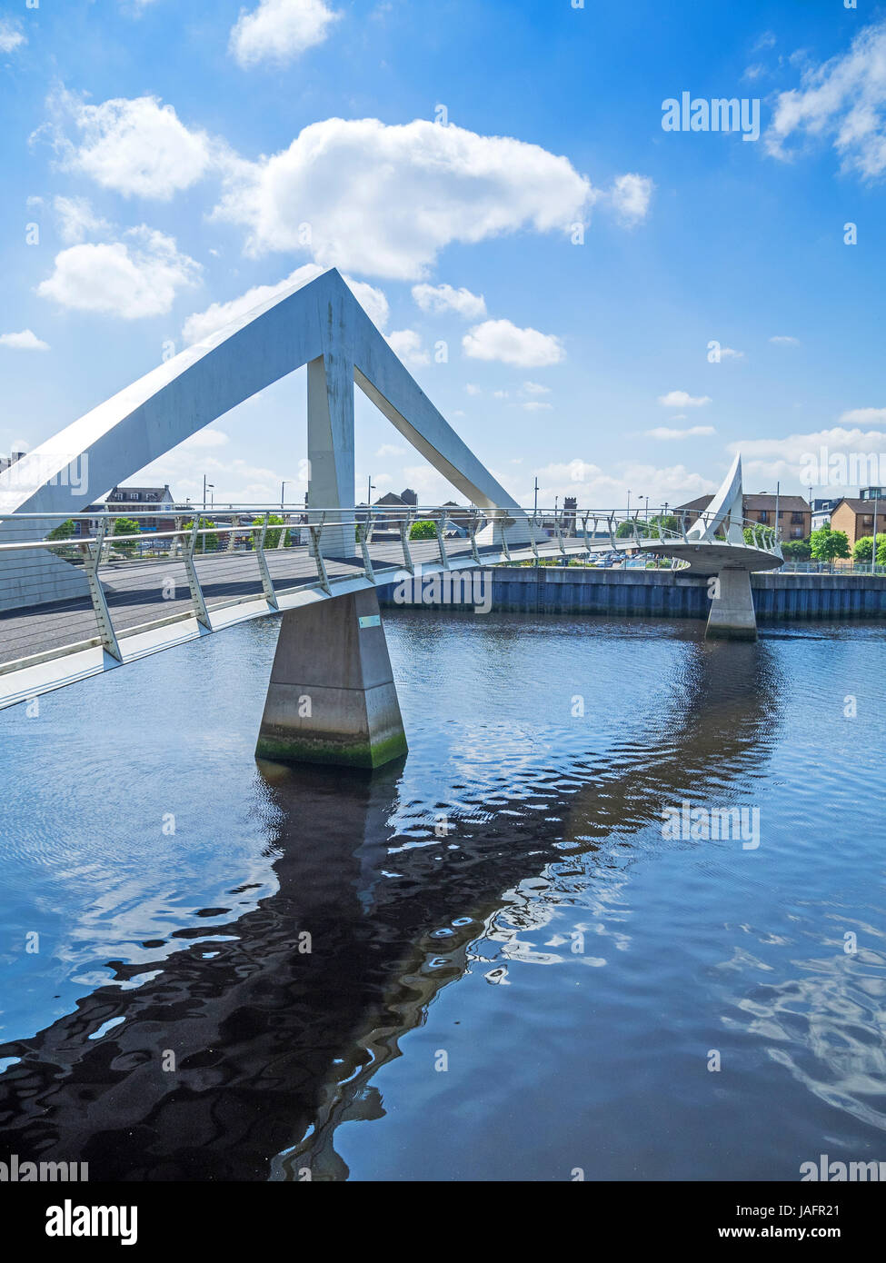 Tradeston bridge - Glasgow Banque D'Images