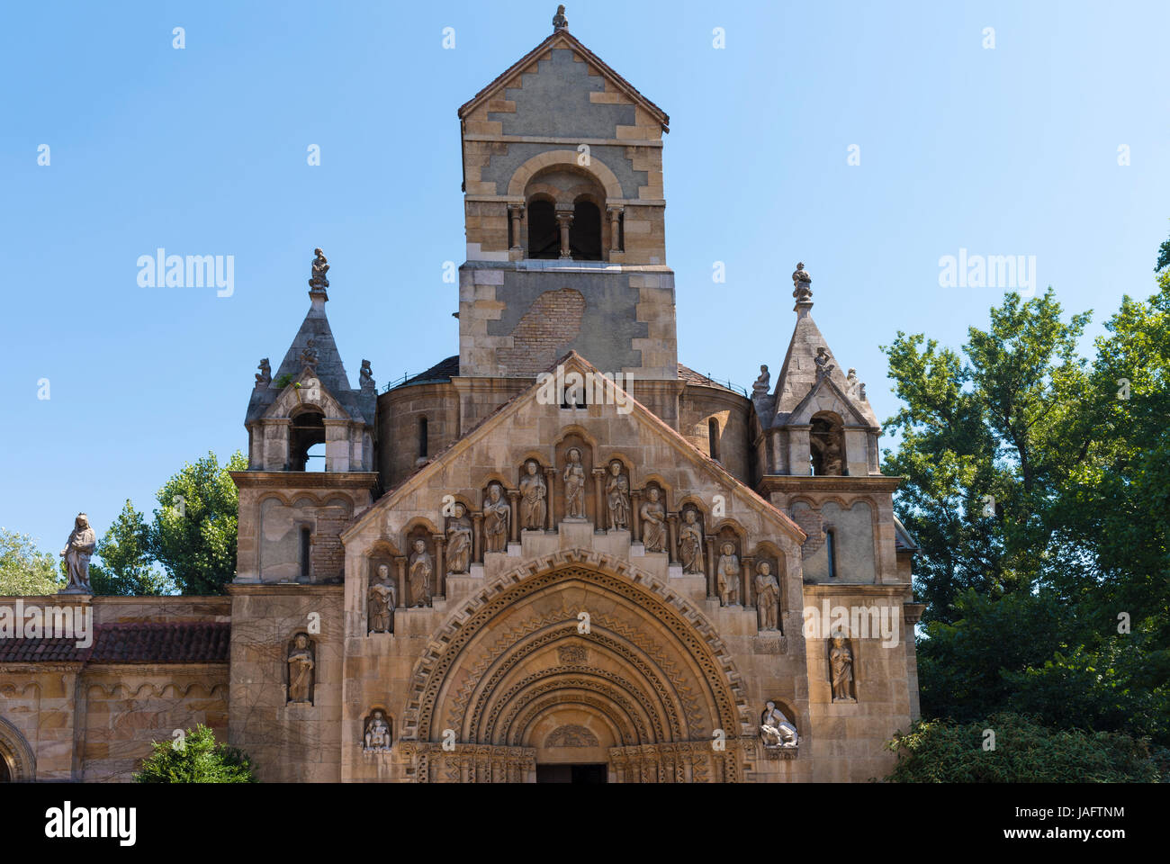 Jaki Kapolna, Château Vajdahunyad, City Park, Budapest, Hongrie Banque D'Images