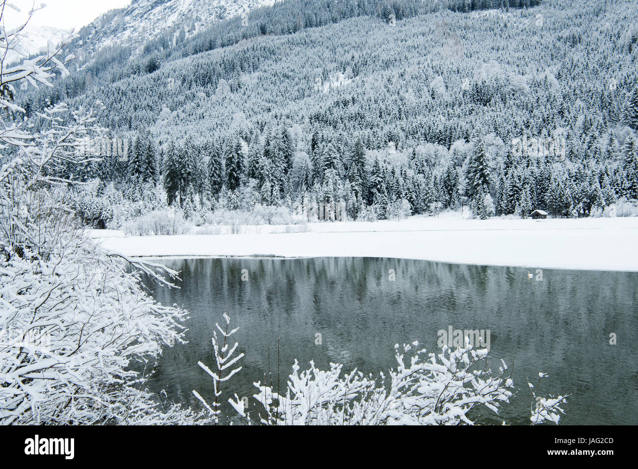 Ã-sterreich, Salzburger Land, Kleinarl bei Wagrain, JÃ¤gersee Banque D'Images