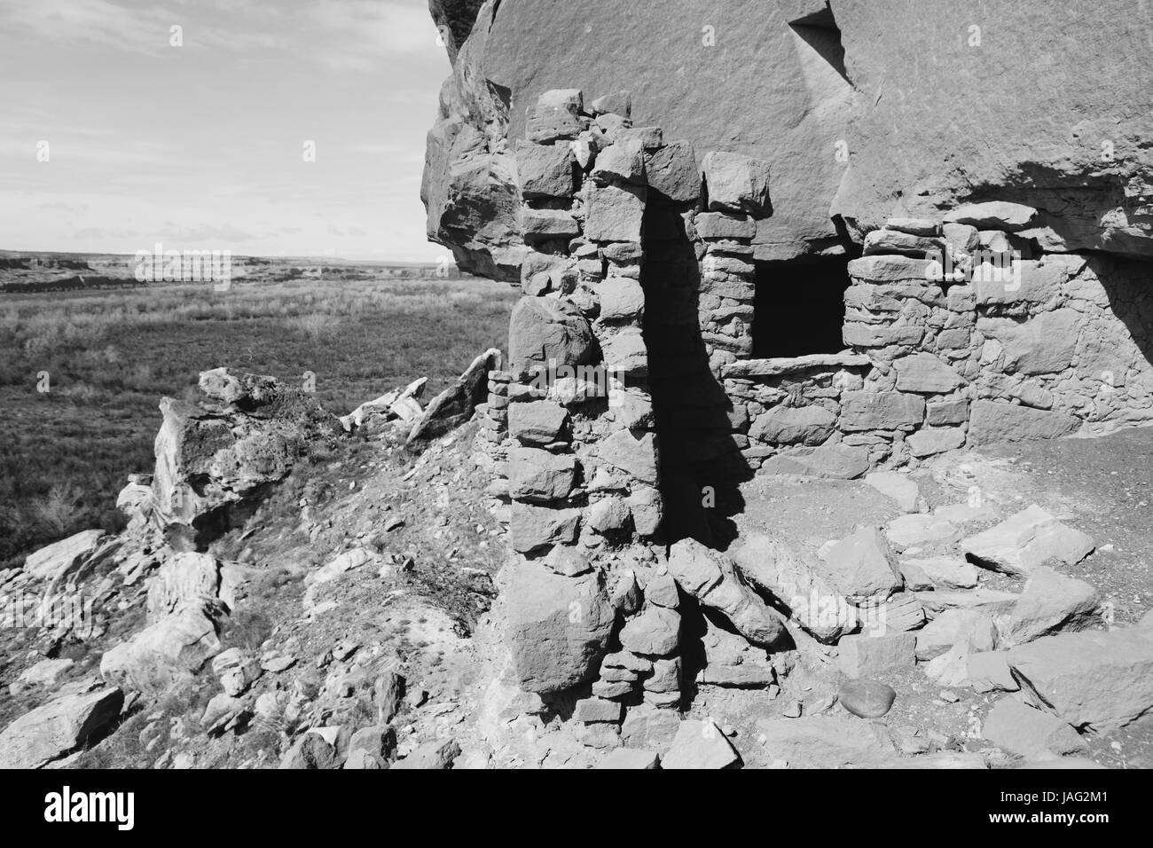 Oreilles ours National Monument, un amérindien préhistorique règlement Anasazi et site archéologique. Banque D'Images