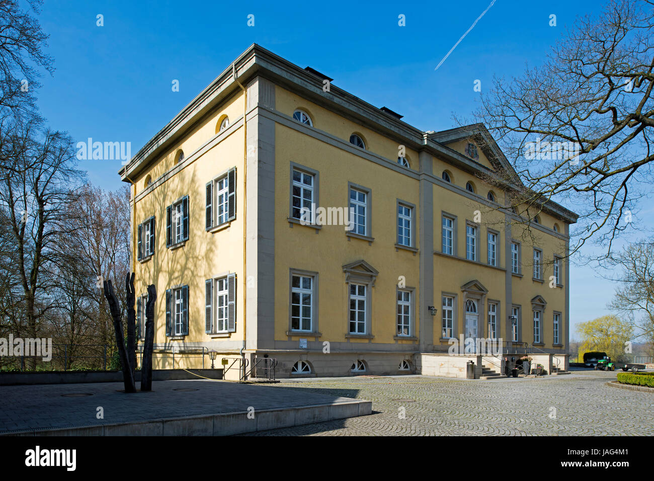 Deutschland, Nordrhein-Westfalen, Kreis Unna, Schwerte, Haus Villigst,  befindet sich im Eigentum der Evangelischen Kirche von Westfalen und ist  Sitz d Photo Stock - Alamy