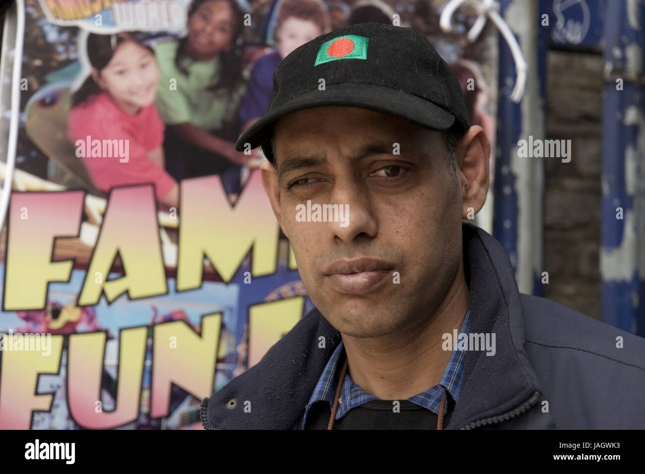 Hawker bangladais, East London Banque D'Images