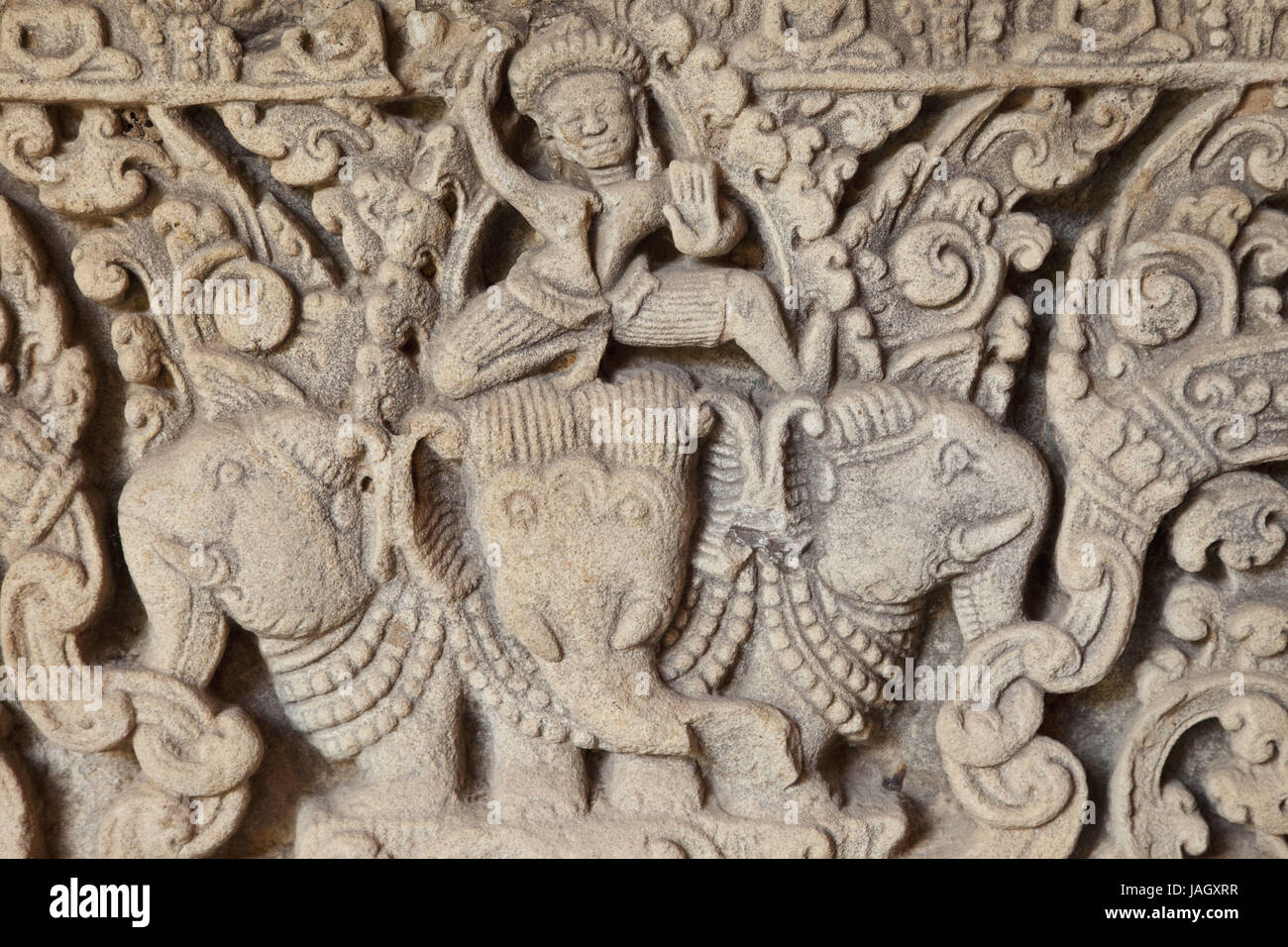 Cambodge, Phnom Penh, Siem Reap,Musée national de grès,secours,période d'Angkor,Bakheng,style 10ème siècle, Banque D'Images