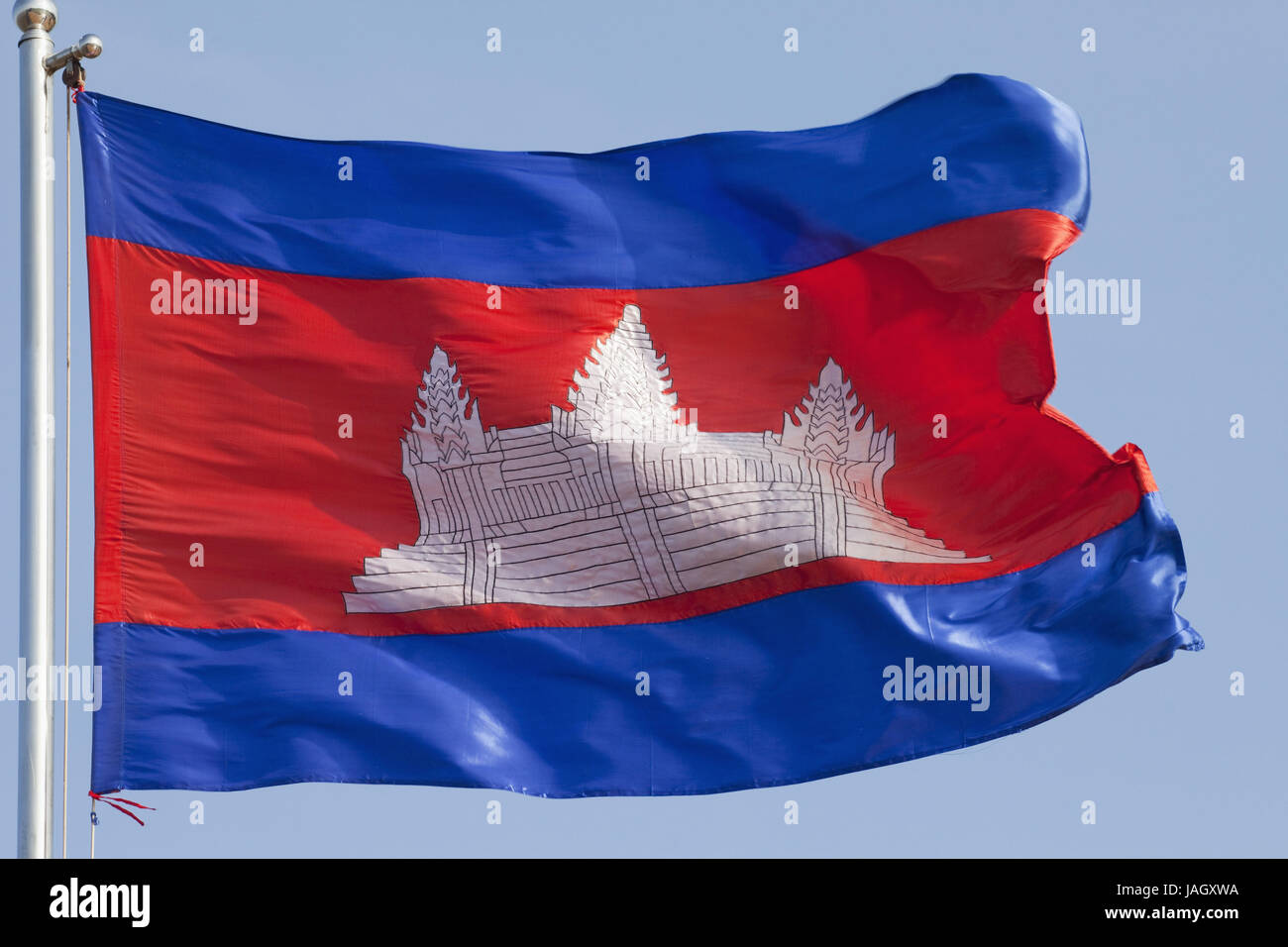 Cambodge Le Cambodge,drapeau de niche, Banque D'Images