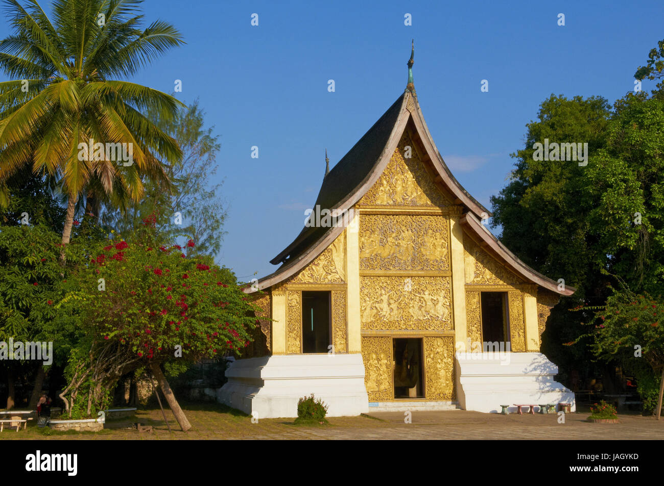 Laos,province de Luang Prabang, ville de Luang Prabang, patrimoine mondial de l'or,TVA,temple Xieng Thons, Banque D'Images