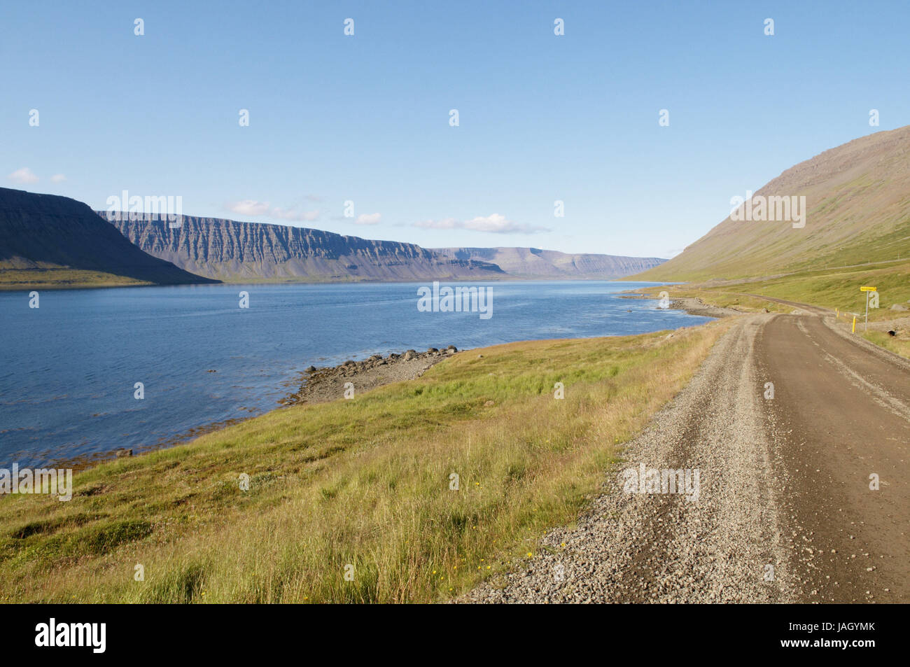 L'Islande, fjords de l'ouest,Vestfirdir,Arnarfjordur, fjord Banque D'Images