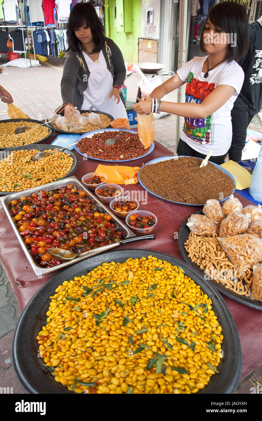 Malaisie, Kuala Lumpur, Little India,marche,de l'alimentation, Banque D'Images