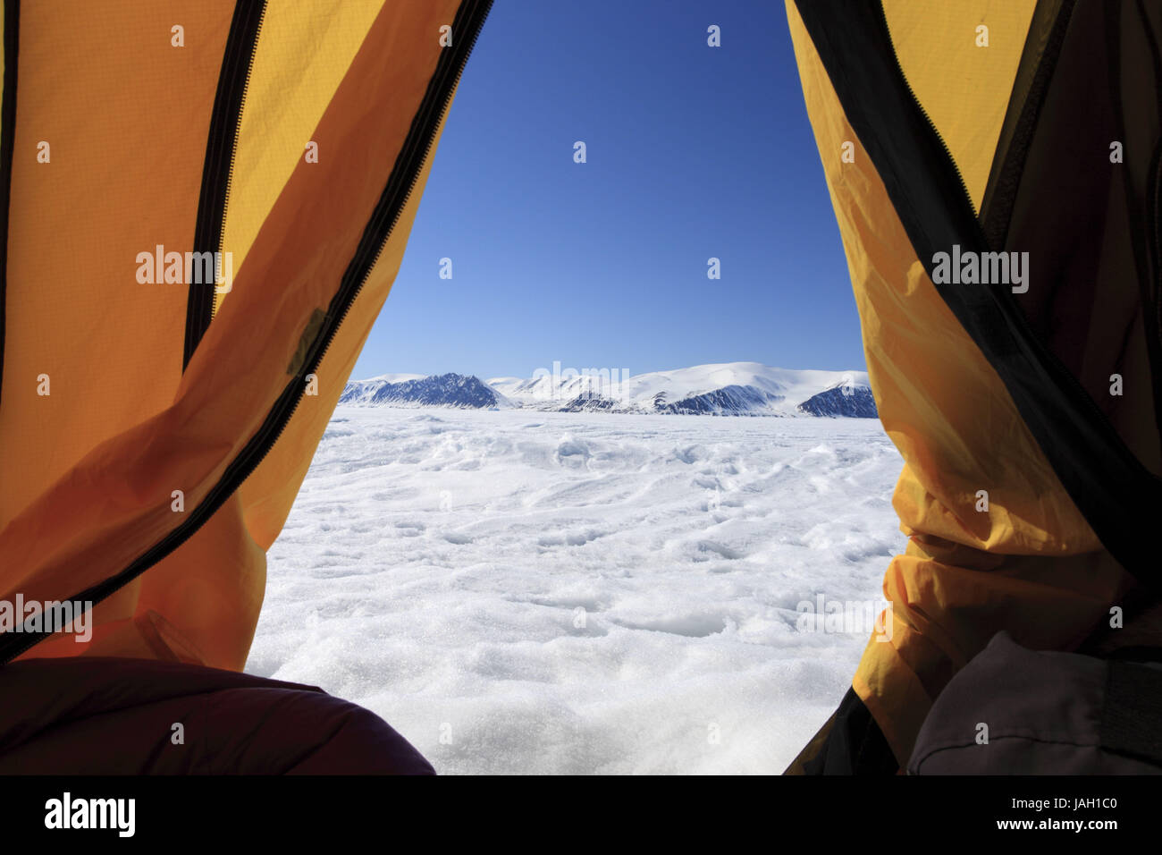 Amérique du Nord, Canada, Nordkanada,Nunavut Baffin,l'Islande,Eclipse Sound,Pond Inlet,glaces,EDGE,glace,pack tente camp de base, Banque D'Images