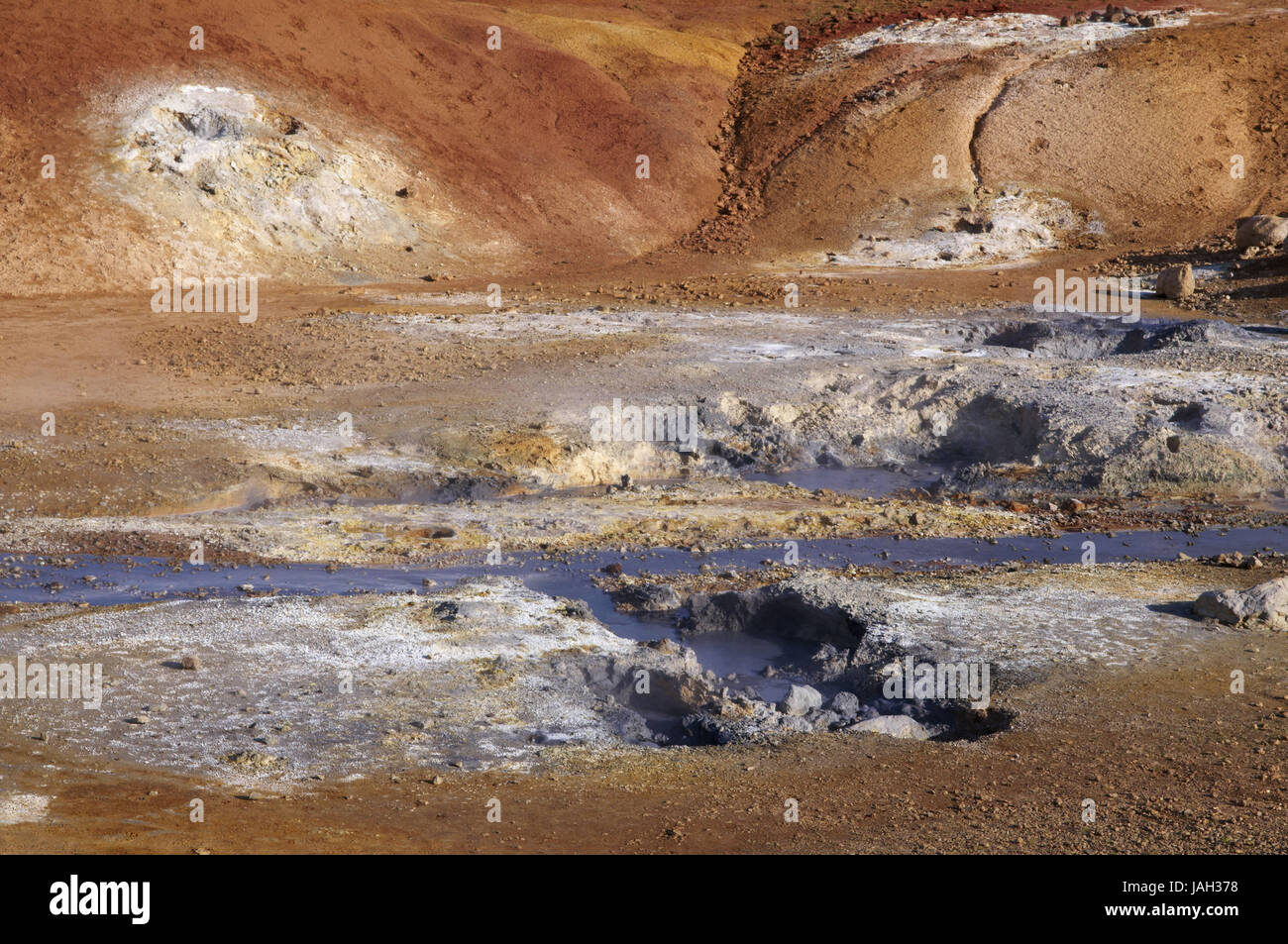 L'Islande Hverir,zone géothermique,au pied de la montagne de Namafjall, 73320, Banque D'Images