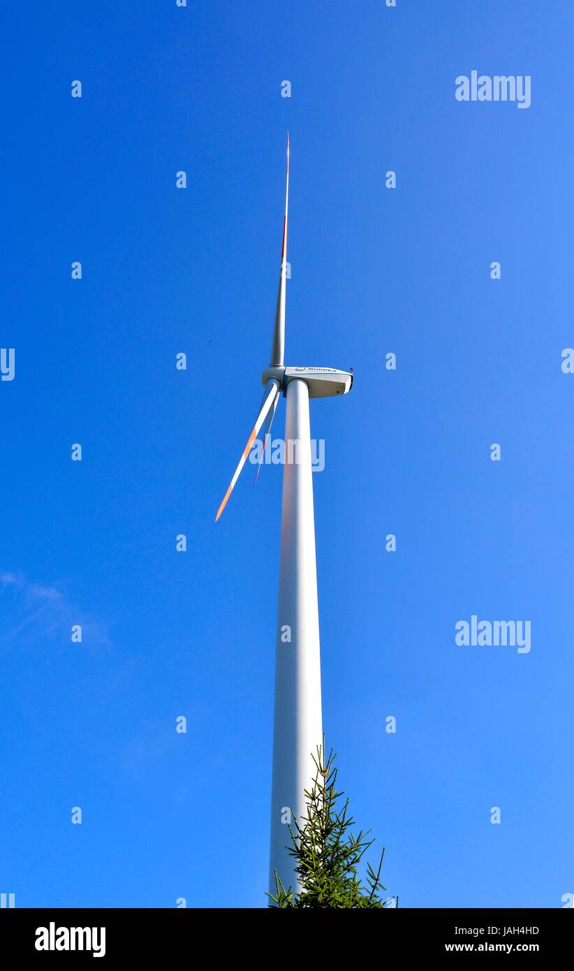 Bei Schwarzwald Kniebis, Windkraftanlage, générateur, Windrad für Stromerzeugung, Windenergieanlage, Banque D'Images