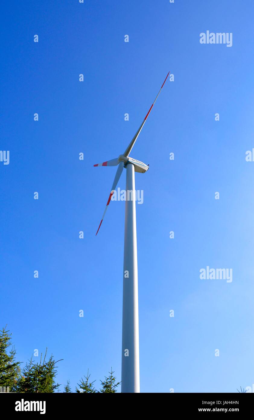 Bei Schwarzwald Kniebis, Windkraftanlage, générateur, Windrad für Stromerzeugung, Windenergieanlage, Banque D'Images