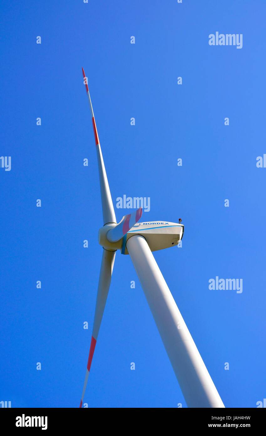 Bei Schwarzwald Kniebis, Windkraftanlage, générateur, Windrad für Stromerzeugung, Windenergieanlage, Banque D'Images