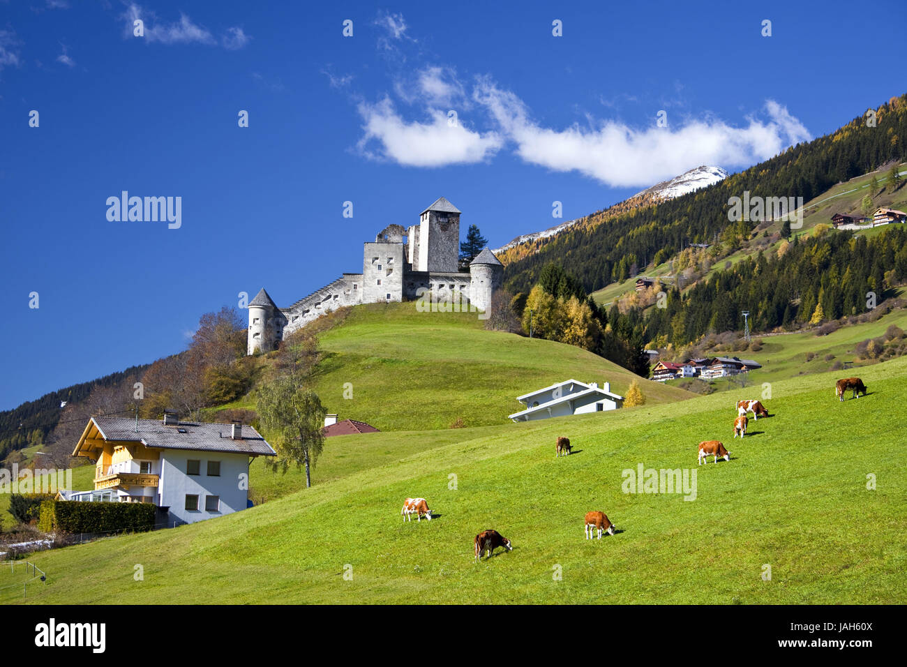 L'Autriche,château fermer Lienz,l'automne, Banque D'Images