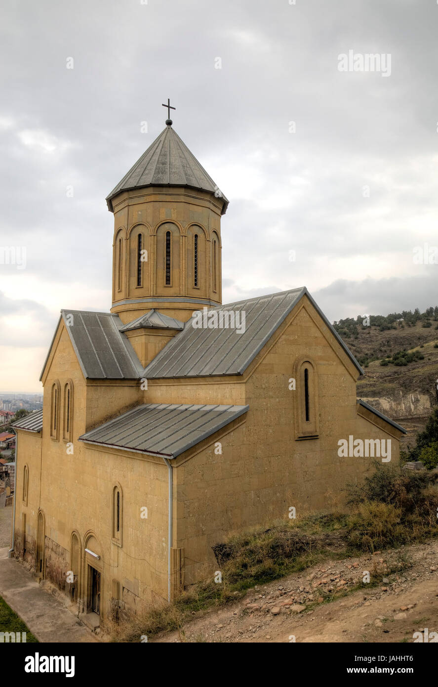 Église de Saint-Nicolas. La forteresse de Narikala. Tbilissi. La Géorgie. Banque D'Images