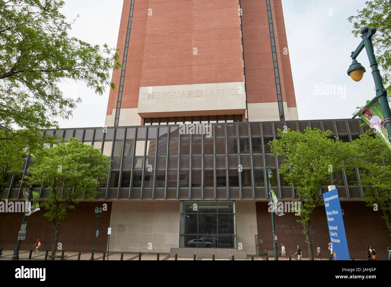 Entrée de James Byrne un édifice du Palais américain Philadelphie USA Banque D'Images
