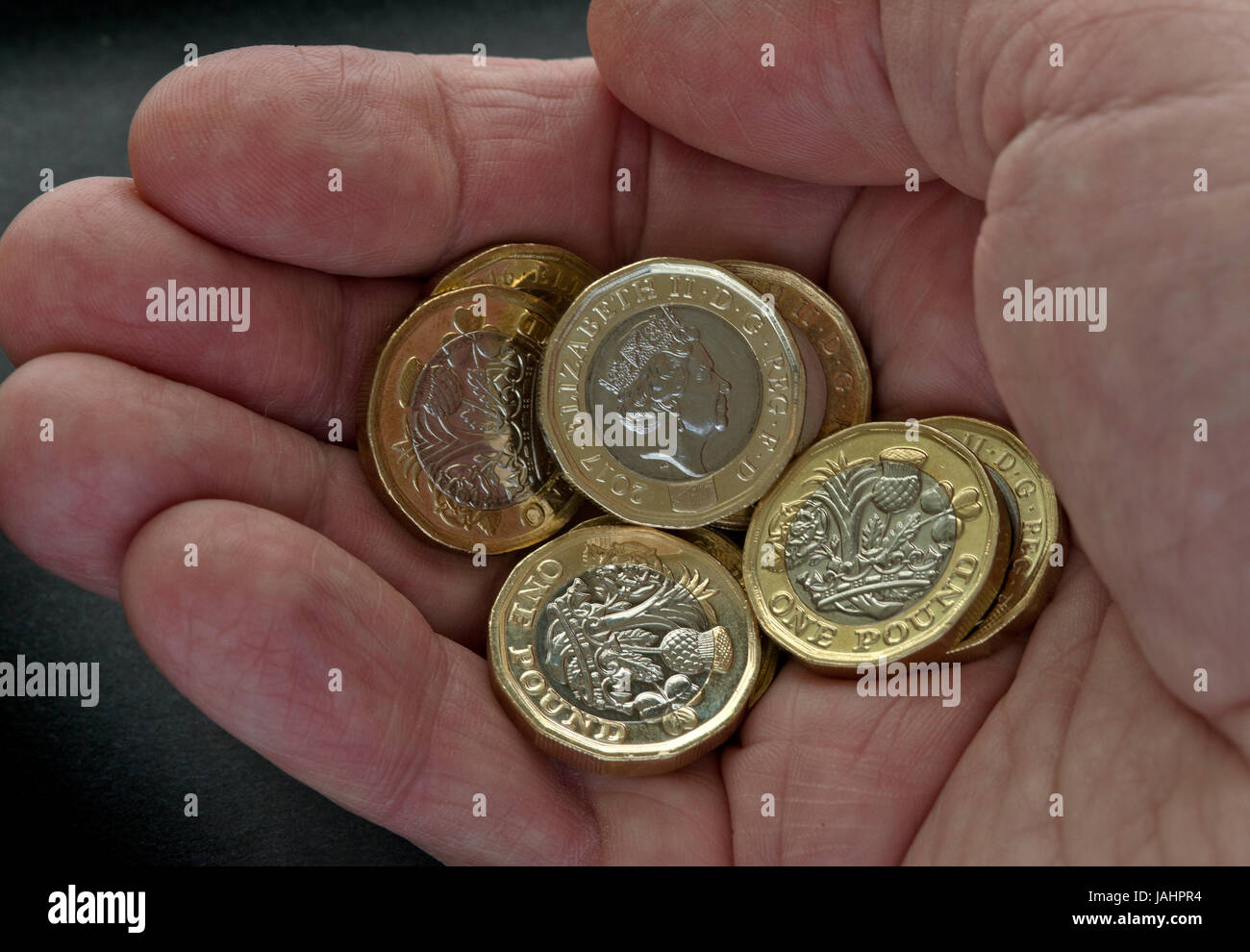 Le nouveau (2017) British Pound (GBP) de monnaie. Banque D'Images