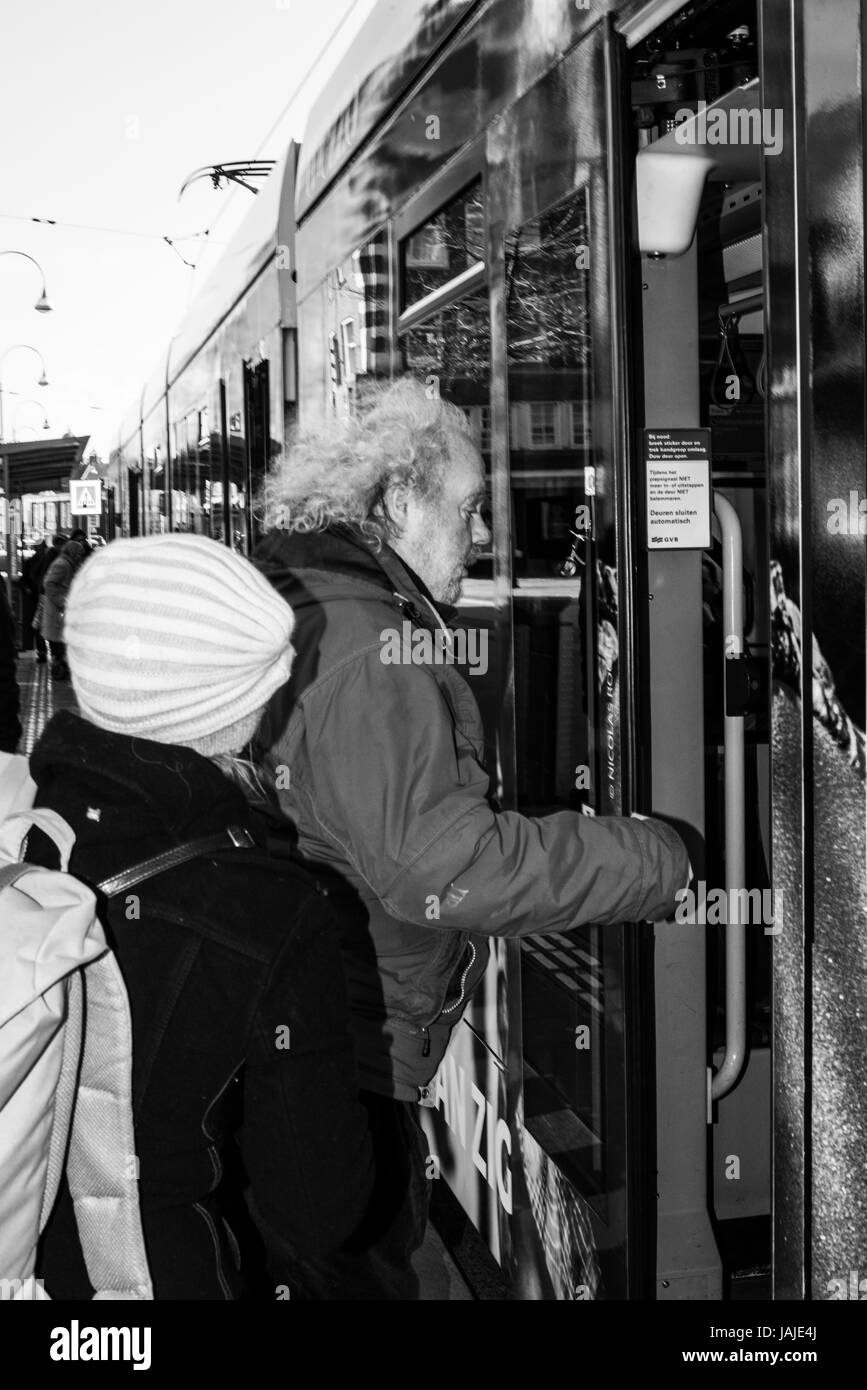 Amsterdam et l'autre côté Banque D'Images