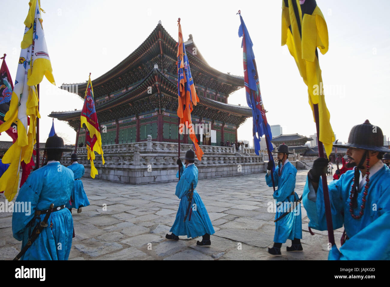 Corée du Sud, Séoul, Gyeongbokgung palace,Geunjeongjeon,cérémonie,salle